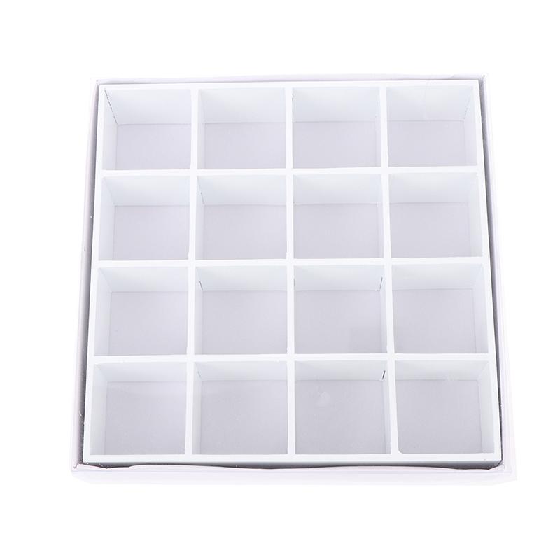 1:12 мини-аксессуаров для кукольного домика, белая мебель, 16 сетчатых стеллажей для хранения