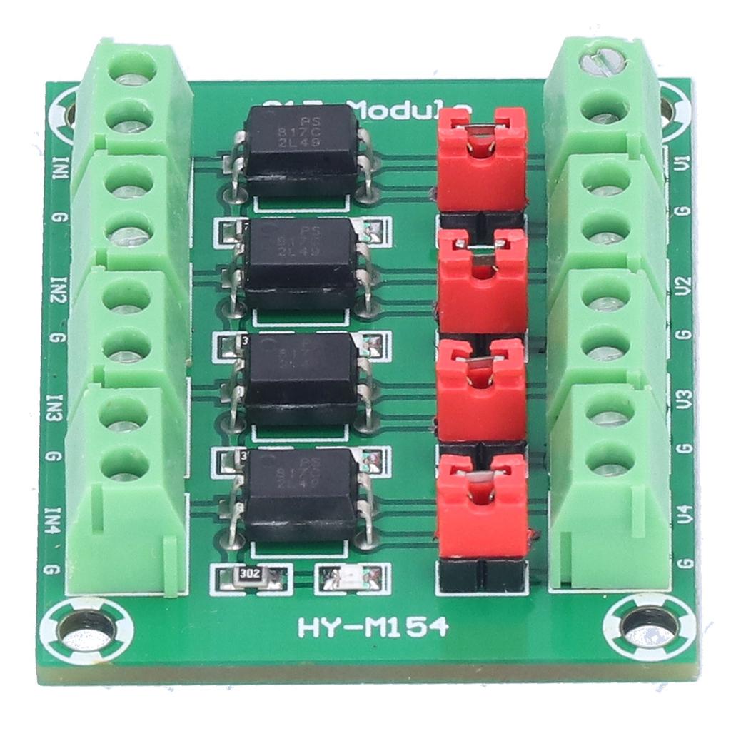 Voltage Control Adapter Module 4 Road 817 Optocoupler Anti Interference Photoelectric Isolation Modu