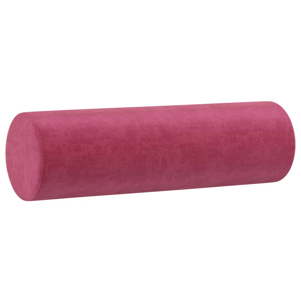 Vidaxl 2-Osobowa Sofa Z Poduszkami, Winna Czerwień, 120 Cm, Aksamit