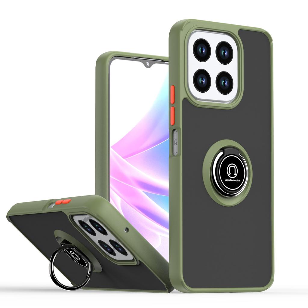 Чехол Armor Matte Case For Honor X7c X5b Plus X6b X8b X7b 5G Cover Ring Magnetic Stand Holder Shockproof Coque Fundas