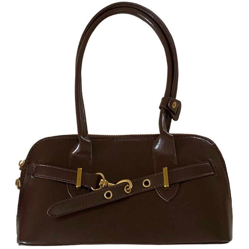 Ретро портативная сумка для женщин в осеннем стиле, новая сумка для подмышек в корейском стиле, большая вместительная сумка для боулинга