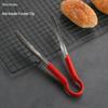 Фу Чэн Хан 12-дюймовые щипцы для еды из матовой нержавеющей стали с красной ручкой
