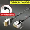 Space Saving Cat6 Ethernet Cable RJ45 10Gpbs Transmission Short Connector for Computer Broadband Router Accessories