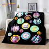 Cute Gabbys Dollhouse Cartoon Blanket,Soft Throw Blanket for Home Bedroom Bed Sofa Picnic Travel Office Rest Cover Blanket Gift