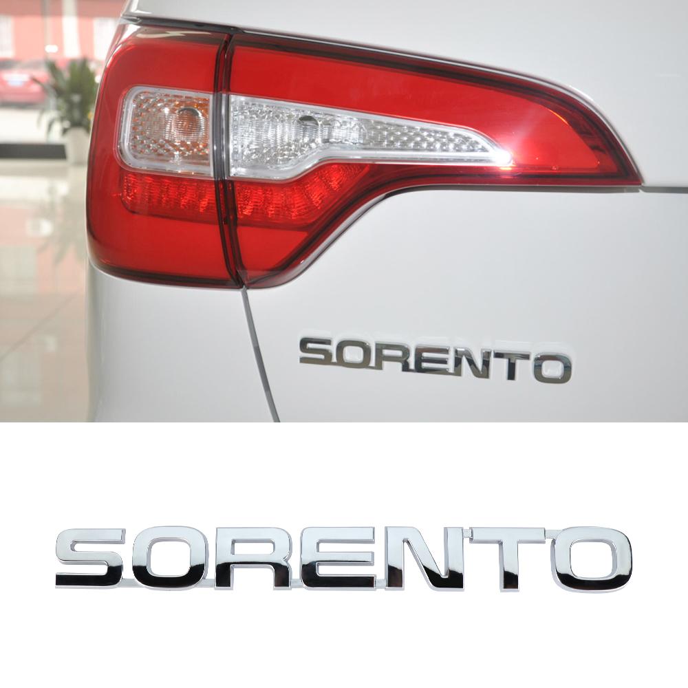 Для Kia Sportage Rio Soul Optima Ceed Forte Picanto 3D ABS SORENTO CERATO Значок с буквой Наклейка на заднюю часть автомобиля Декорация багажника