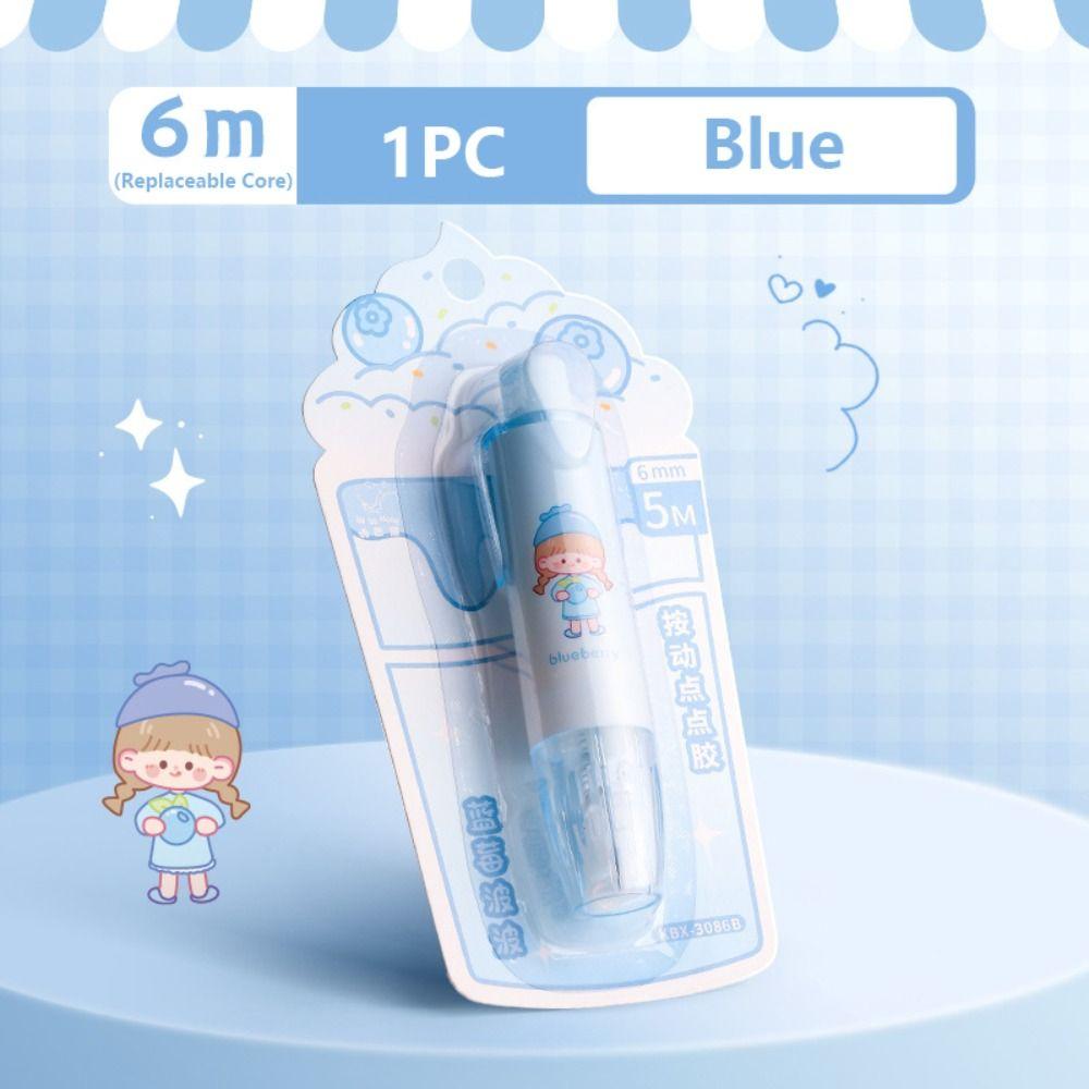 Ручка Форма Dot Клей DIY Скрапбукинг Двусторонняя клейкая лента Высокое качество Клейкая лента Школьный офис