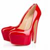 LOSLANDIFEN Women Pumps 14cm Super High Heels Platform Shoes Sexy Patent Leather Woman Wedding Party  Stilettos Red Shoe