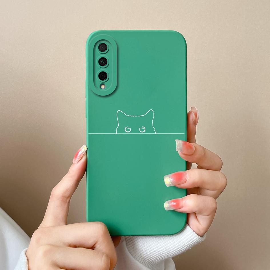 Для Huawei Y5P Y6P Y7P Y9A Y9S Honor 20 Lite 20S P Smart 2021 чехол с милым котом, матовая противоударная защитная пленка для экрана, мягкий силикон для бампера Huawei