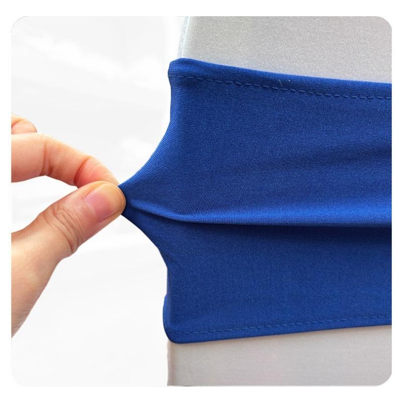 Wedding Decoration Birthday Party Chair Cover Elastic Hoop Bow Tie Elastic Fabric with Circular Buckle Suitable for All Banquet Chairs in The Hotel