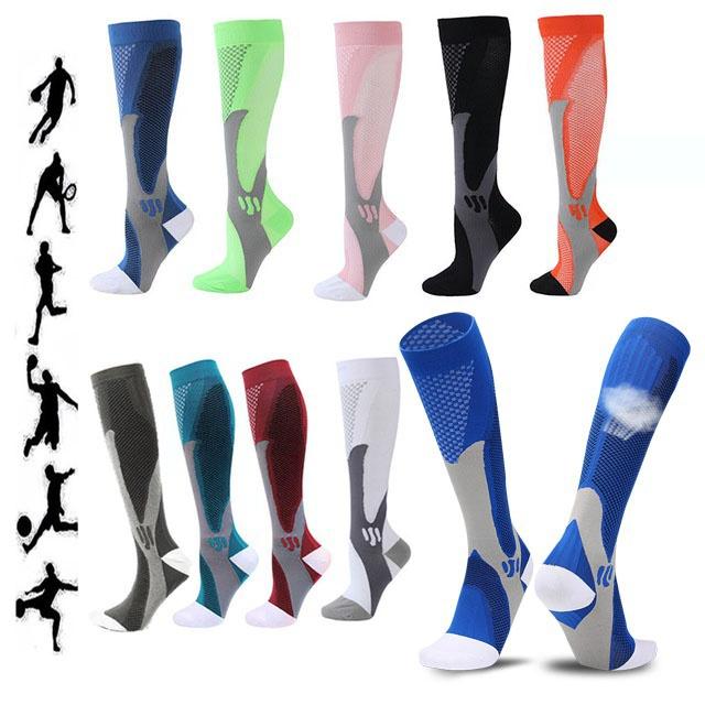 Компрессионные носки для женщин и мужчин. Компрессионные носки для кровообращения. Лучше всего подходят для бега, медицины, медсестер, путешествий, езды на велосипеде.