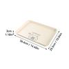 Rectangle Food Tray Cute Capybara Plastic Snack Cake Dessert Plate Large Capacity Stackable Storage Tray Tea Tray Tableware