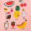 Little maven Children's Clothing Baby Girls Kids Clothes 2026 New T Shirts Summer Toddler Cartoon Fruits Shirts 2-7 Years Old