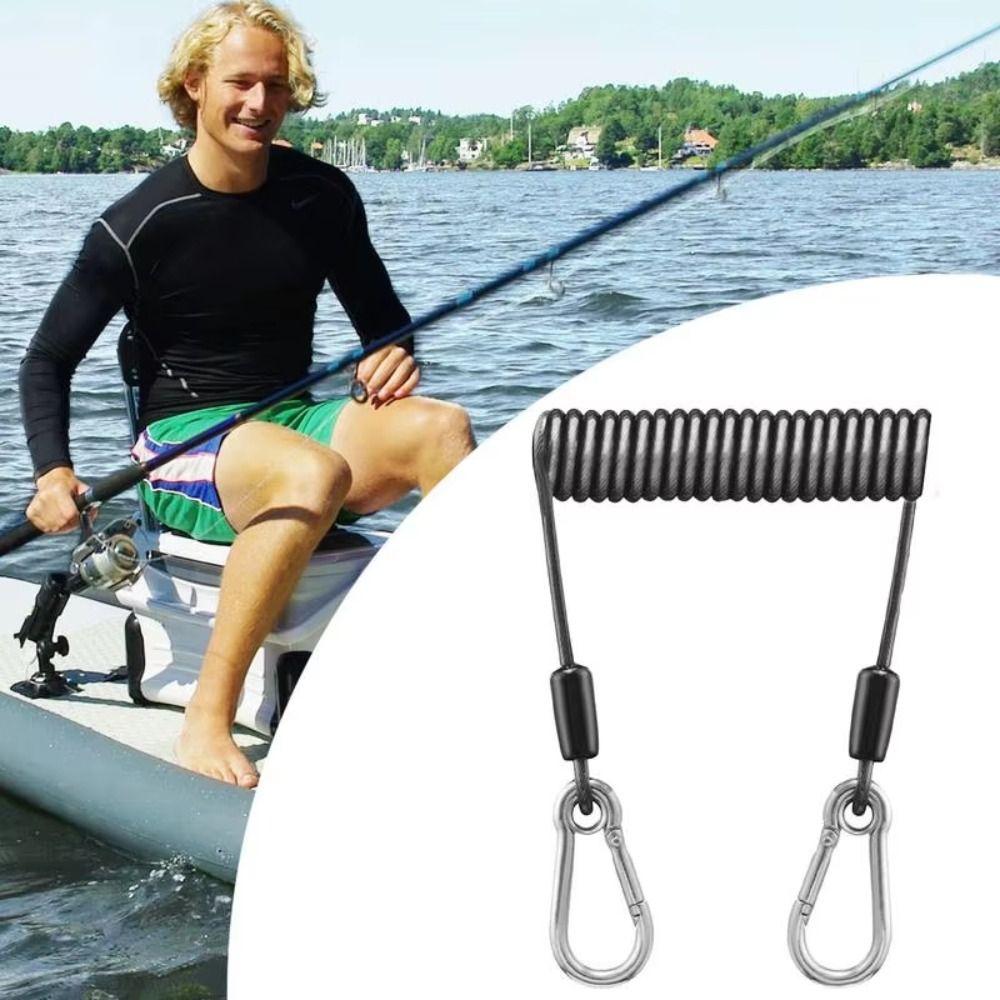 Telescopic Fishing Lanyard Anti-drop Spring Rope Fishing Fishing Safety Rope Fishing Supplies