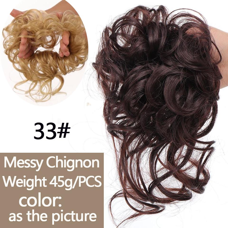 LUPU Светлые черные ленты для волос, грязные вьющиеся шиньонные булочки, синтетические резинки для волос, искусственные волосы для женщин, синтетическое наращивание волос