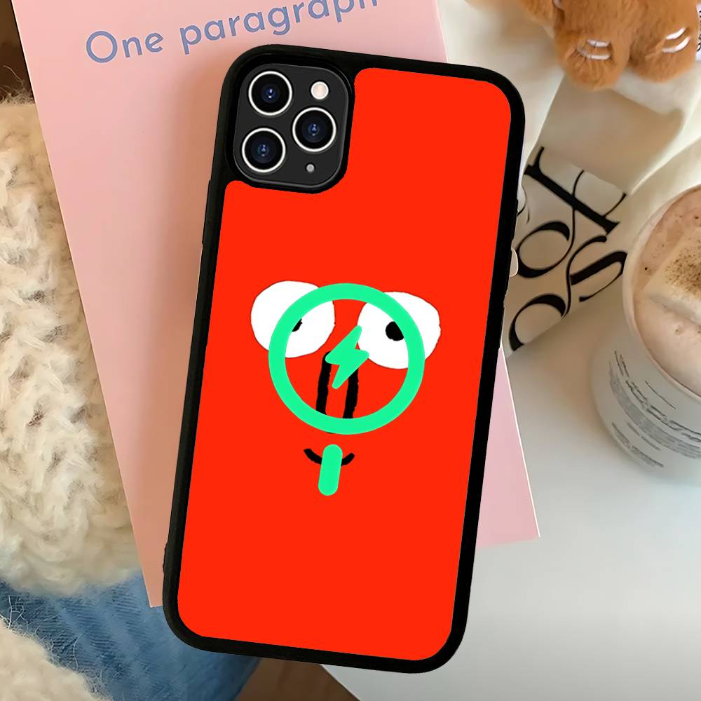 Арт J-Jean J-Jullien Милый Черный Для Magsafe Магнитный Чехол Для Телефона Для IPhone 16 15 17 Pro Max 11 12 13 14 Plus Чехол