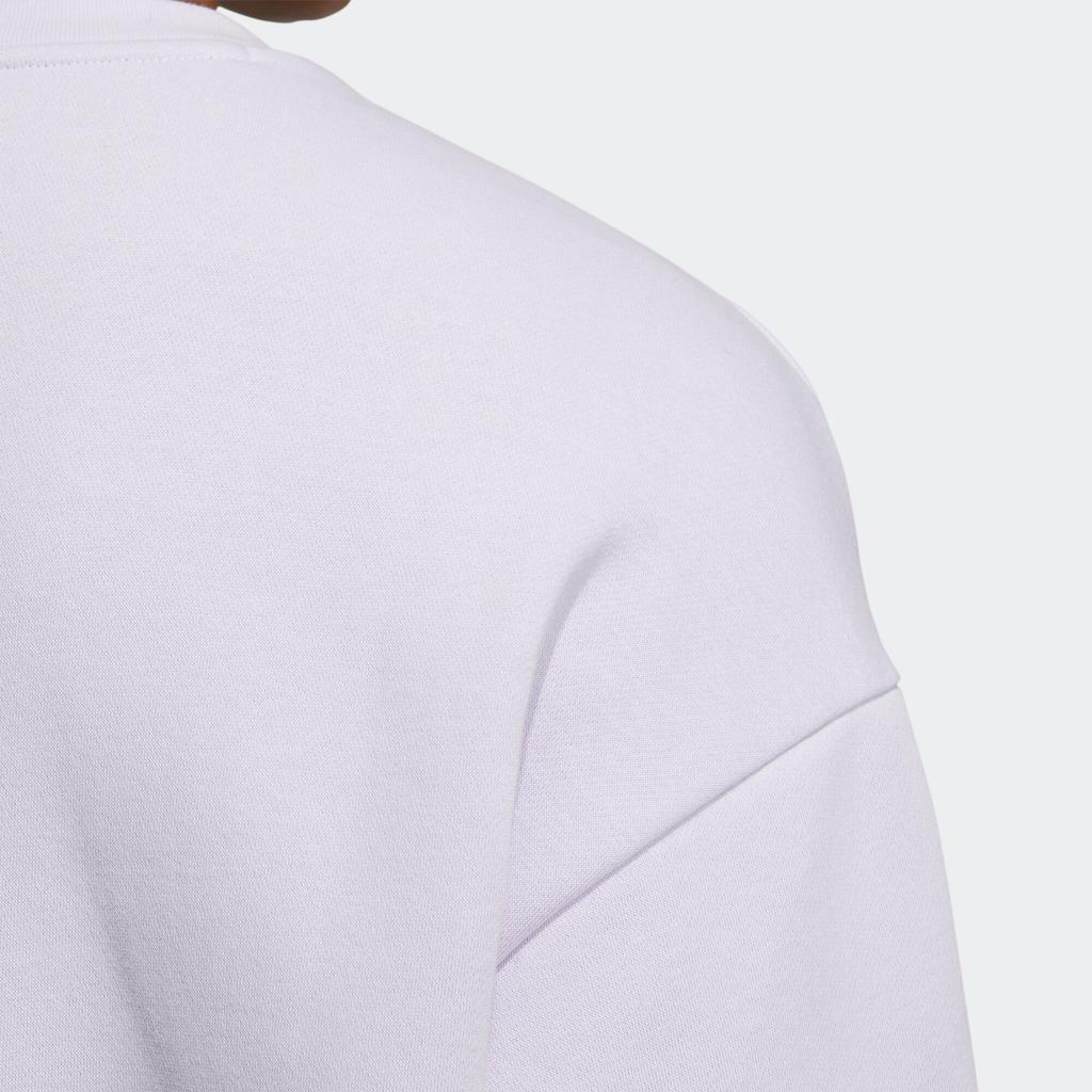 adidas Толстовка с круглым вырезом NEO Pure Color с логотипом, топы унисекс, белый цвет HY9658