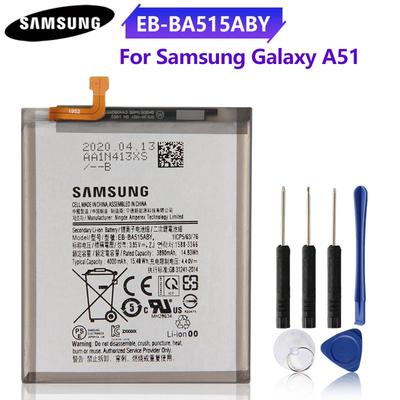 Оригинальный сменный аккумулятор для Samsung Galaxy A51 SM-A515 SM-A515F/DSM SM-A515F SM-A515U EB-BA515ABY Аккумуляторы 4000 мАч