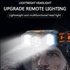 LED Headlight COB Dual Light Source 3 Gears Adjustable USB Rechargeable Head-mounted Flashlight Outdoor Lighting Searchlight