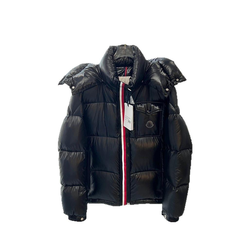 Down jacket three-color color bar Montbeliard M home color bar winter coat men's and women's light jacket