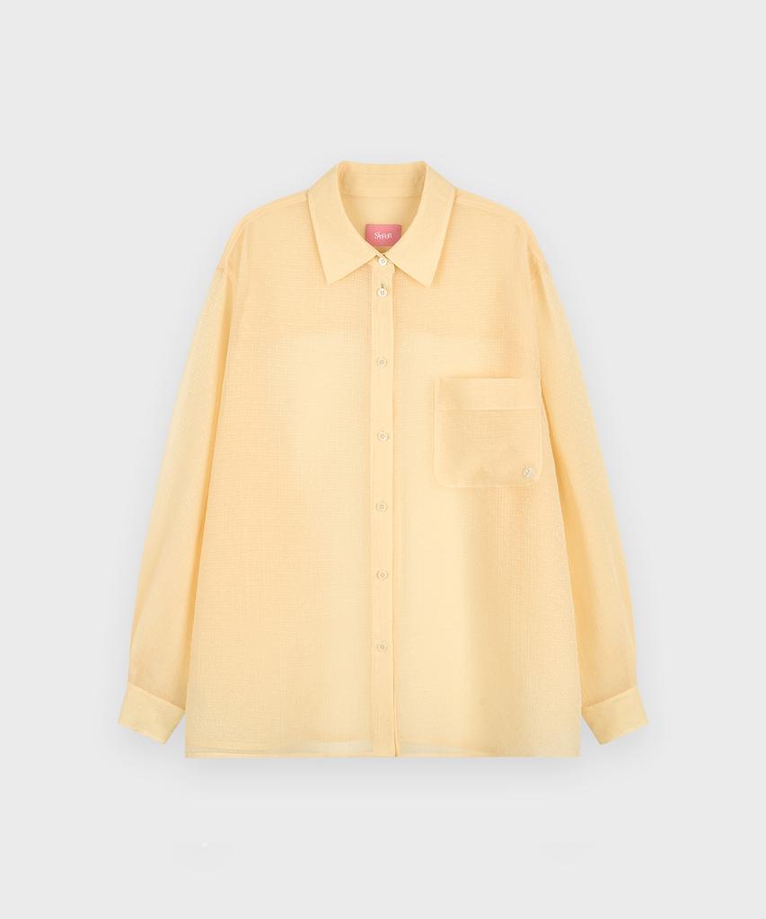 SINOON Sheer Glow Shirt (Yellow)
