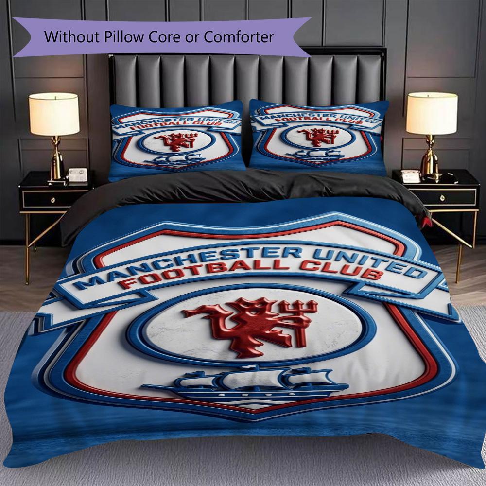 Glory Legacy Three-piece set (1 * duvet cover + 2 * pillowcase, without core) 2D Flat Soft and comfortable Duvet cover and pillowcase Bedding set