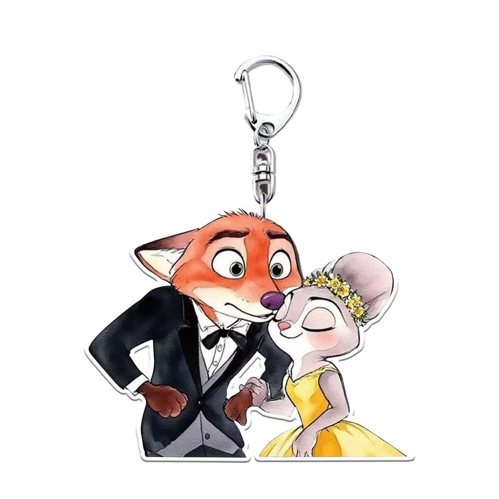 Набор из 1 аниме акрилового брелока двухсторонней подвески