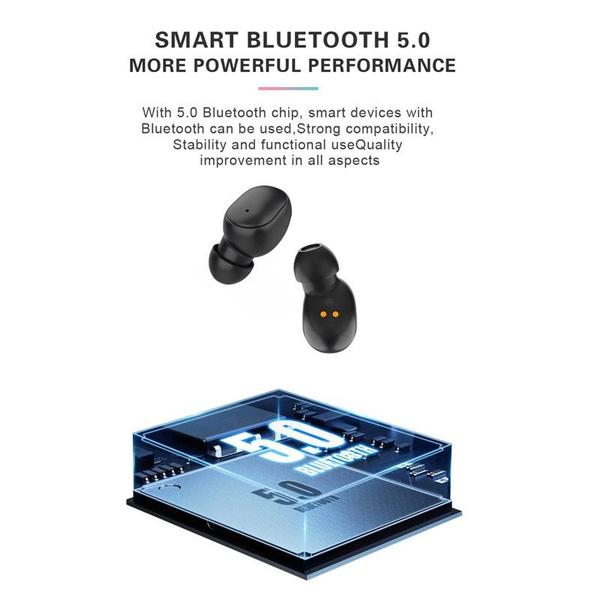 Интеллектуальное шумоподавление HIFI качество звука Bluetooth беспроводные стерео спортивные наушники микрофон с зарядным чехлом, подходит для смартфонов