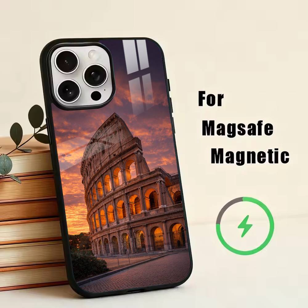 The Colosseum, Rome  Phone Case For iPhone17,16,15,14,13,12,11 Plus,Pro Magnetic For Magsafe Wireless Charging