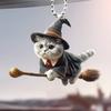 Car Acrylic Pendant with Lanyard Easy To Hang Super Cute Animal Cat Car