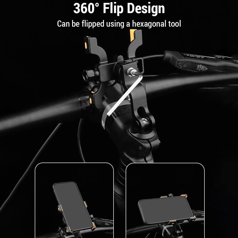 Telescopic Phone Mount Cycling Phone Holder Aluminum Alloy Bike Phone Holder