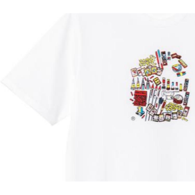Carhartt WIP SS23 CHROMO T-Shirts Men's White Crew Neck Moderate Straight Fit CHXTES232037K-WHX