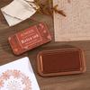 Vintage Iron Box Seal Stamp Colorful Paper Inkpads Creative Seal Stamp Block  Gift