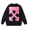 1236 Off-White 2026 Autumn and Winter New OW Three-dimensional Square Arrow Pattern Men's and Women's Round Neck Hoodie