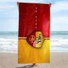 Пляжное полотенце с принтом AS Roma, Большое мягкое быстросохнущее полотенце для пляжа, кемпинга, плавания