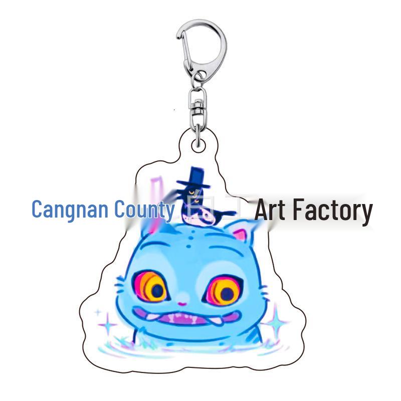 K-pop Брелок для ключей с женской группой «Охотники на демонов»: Милый акриловый брелок для школьной сумки Lumi, Zoe, Mira & Qin Yu