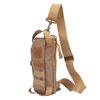 MultiFunctional Military DualPurpose Chest Waist Bag Nylon Material Waterproof Bag(Tan )