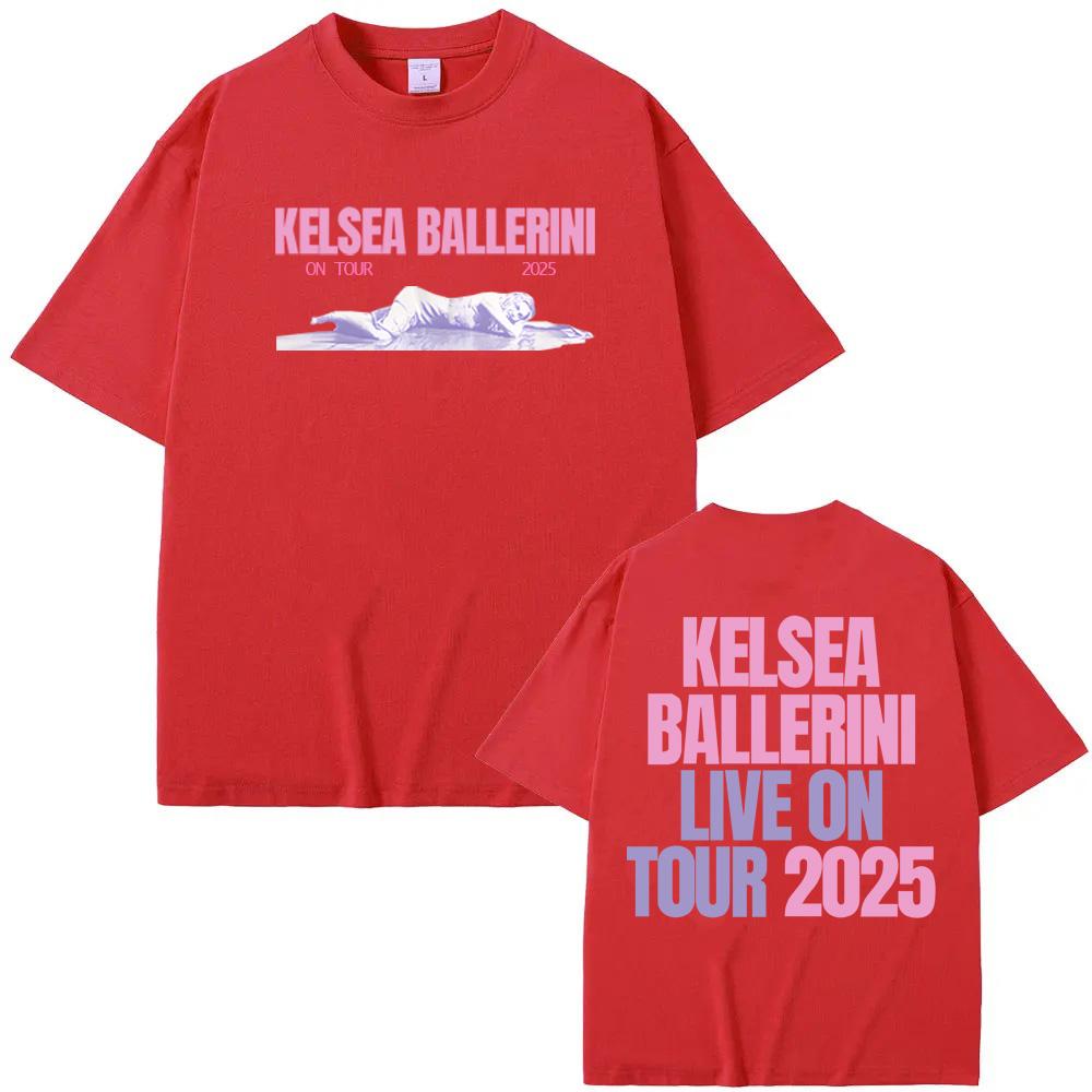 KELSEA BALLERINI LIVE ON TOUR Tee Summer Kelsea Ballerini's Same Style Tee-shirt High Quality Cotton Graphic Printing Camisetas