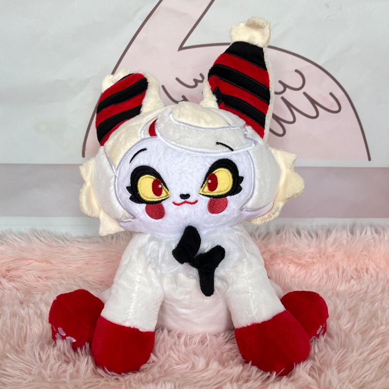 Мягкая игрушка Angel Kitty из Hazbin Hotel, очаровательная плюшевая кукла, вдохновленная Helluva Boss, для поклонников и коллекционеров.