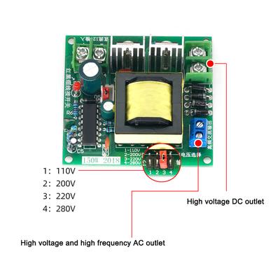 Инвертор мощности 150 Вт DC AC Повышающий модуль плата DC12V к 110V 220V Конвертер Повышающий инвертор Регулятор напряжения