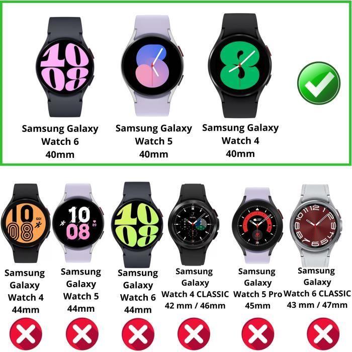 Закаленное Стекло для Samsung Galaxy Watch 6 40мм [Набор из 2 шт.] Защитная Пленка на Экран Часов Антицарапина Phonillico®