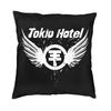 Музыкальная рок-группа Tokio Hotel Наволочка 45x45 Декор для дома Печать Наволочка для диванной подушки Двусторонняя
