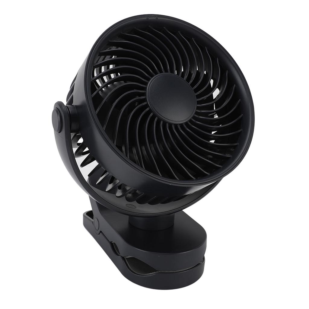 Clip On Fan USB Rechargeable Quiet 360 Degrees  Rotatable Small Fan with Clip for Daily Use Beach Camping