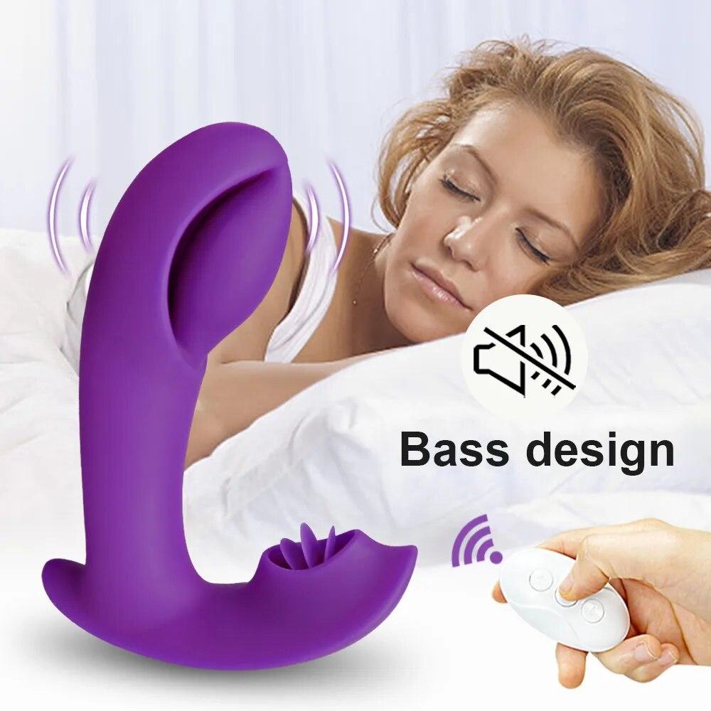 2 в 1 носимый фаллоимитатор для лизания языка, вибратор для женщин, мастурбатор для оргазма, трусики, эротическая игрушка, стимулятор точки G, клитора, секс-игрушки