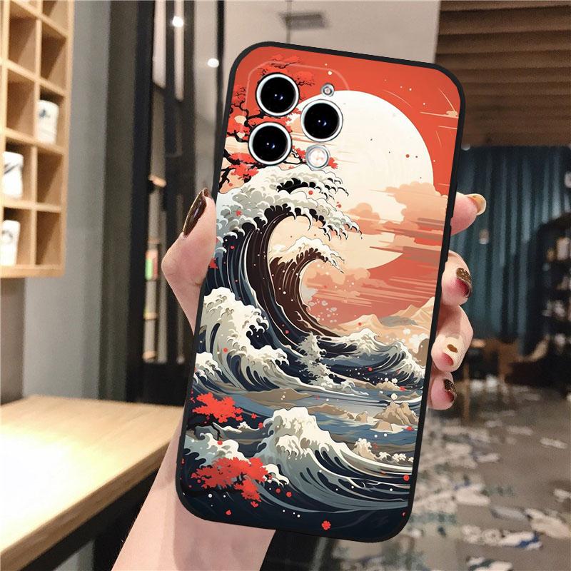 Great Wave Art Phone Case For Iphone 15 14 Pro Max 13 12 11 Pro Max XSMax XR 12 13 Mini 14 Plus