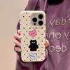 Чехол для телефона iPhone 11 13 XR XS Max, чехол для iPhone 12 14 15 16 Pro Max 12 Pro 15 Plus, кожаный, окрашенный, водонепроницаемый, устойчивый к падениям и износу, мультяшный