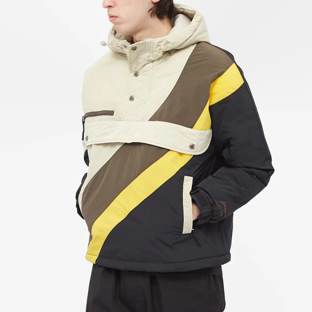 Li Ning Color Block Splicing Design Thick Hooded Pullover Jacket Men Jackets Multicolor AJMQ723-1