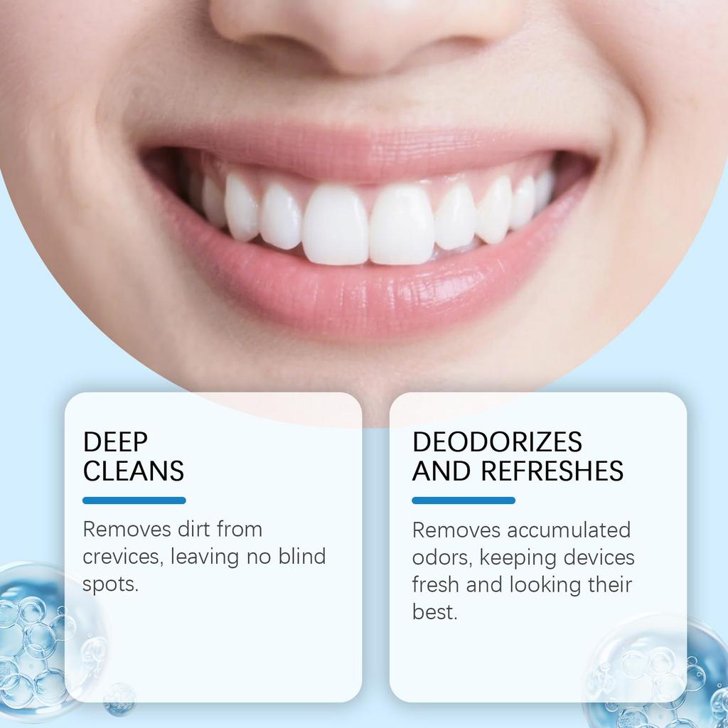 Шипучие таблетки для чистки зубных протезов: Ежедневная очистка от грязи и пятен зубных протезов, Шипучие таблетки для ухода за зубными протезами
