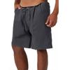 Men's Cotton And Linen Solid Color Lace-up Sweatpants Men's Shorts Casual Pants