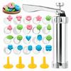 Food-Grade Cookies Press Maker Stainless Steel Churro Maker Machine  Home Kitchen DIY Baking