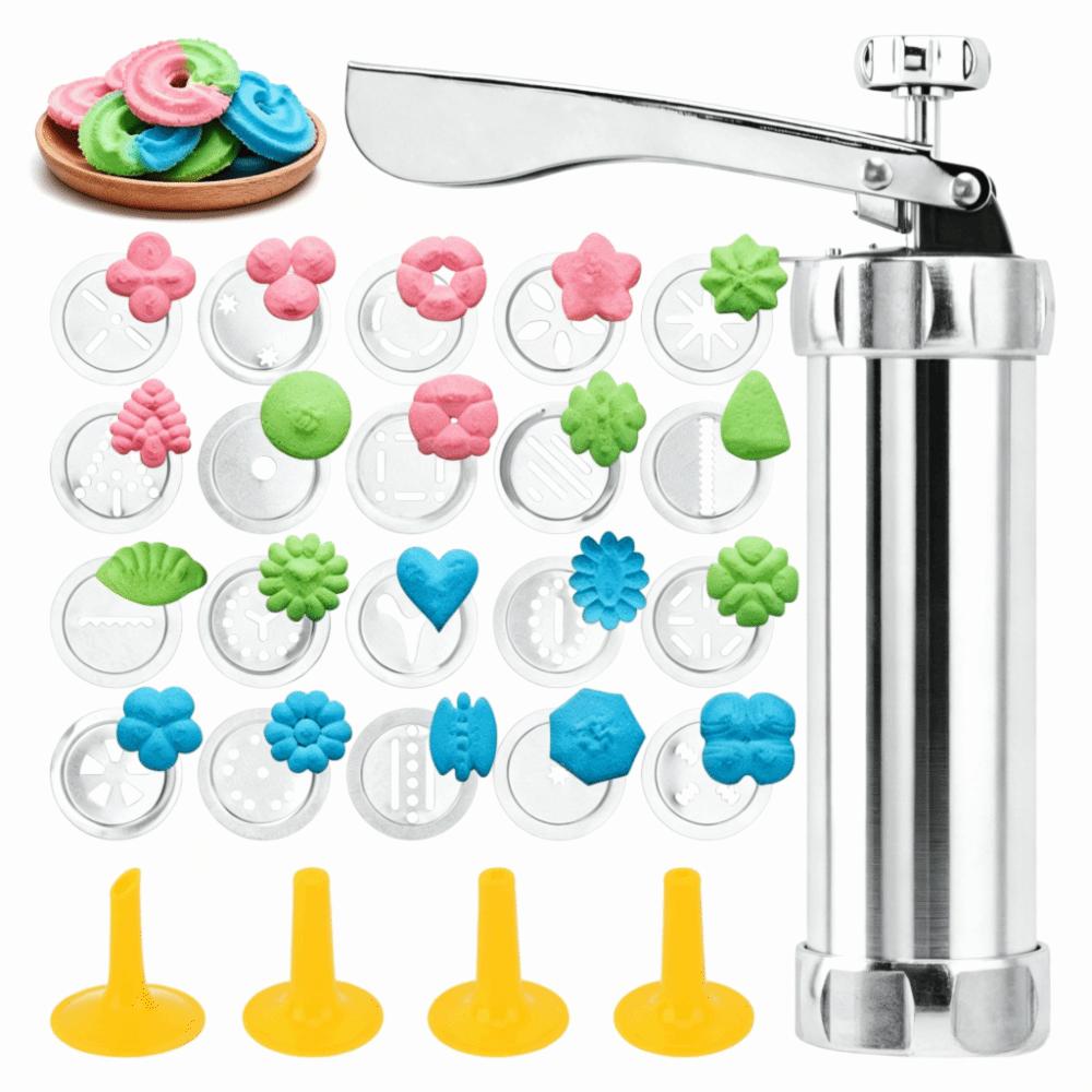 Food-Grade Cookies Press Maker Stainless Steel Churro Maker Machine Home Kitchen DIY Baking